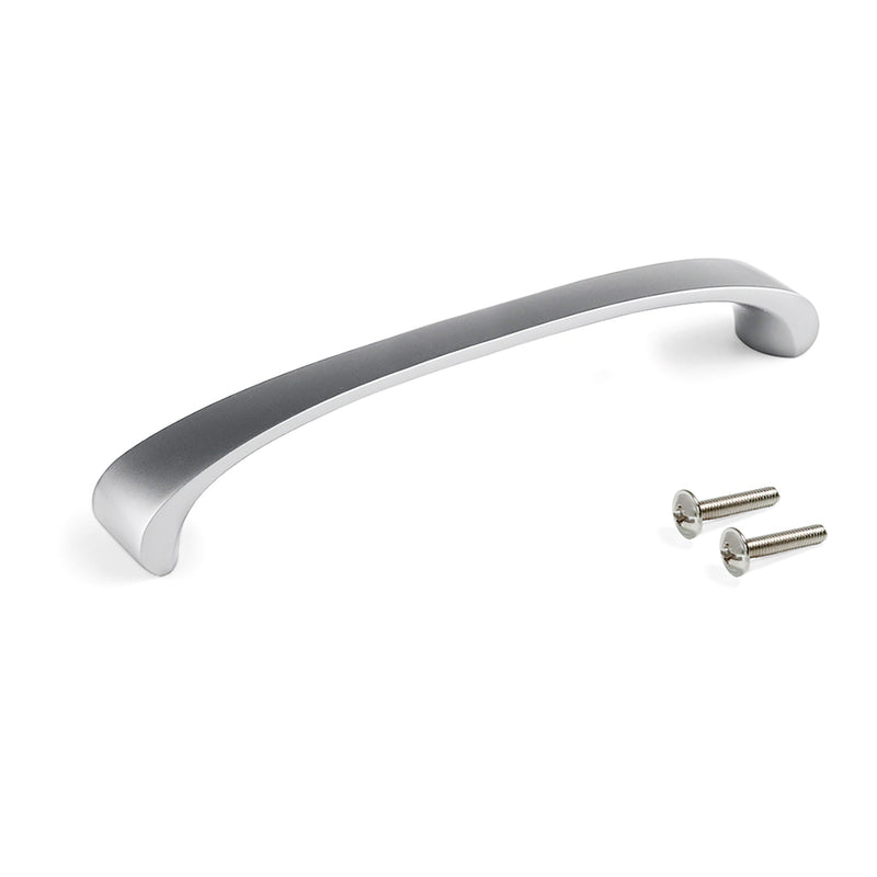 Maniglia per Mobile Kyoto Interasse 160 Nichel Satinato Zama Emuca