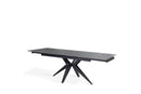 Tavolo Allungabile 160/240x90x76 cm in Ceramica Match 2 Grigio Opaco