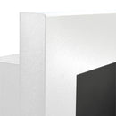 Camino A Bioetanolo da Parete o Incasso 90x12x40 cm Con Vetro Livorno Bianco      