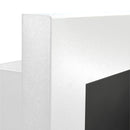 Camino A Bioetanolo da Parete o Incasso 90x12x40 cm Con Vetro Livorno Bianco      