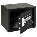 Cassaforte a Mobile Elettroinica a Batteria 38x30x30 cm in Acciaio Nera