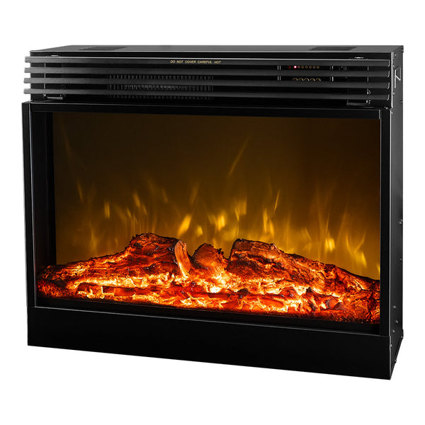 sconto Camino Elettrico da Incasso 59,62x70x22 cm Effetto Fiamma 1950W Mirabella Nero