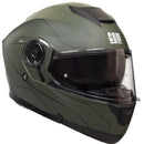 Casco Integrale per Scooter Visiera Lunga CGM Kyoto 506G Verde Opaco XS - (53-54 cm)
