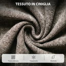 Poltrona Elettrica Alzapersona Reclinabile 155° 98x99x104 cm con Massaggio 8 Punti e Riscaldamento in Ciniglia Grigio Chiaro      