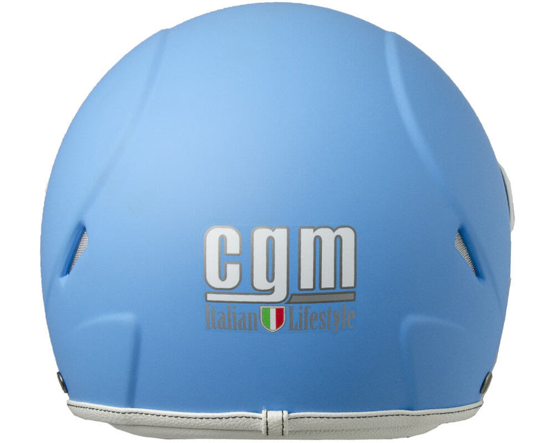 Casco Demi-Jet per Bambini Visiera Lunga CGM Varadero Smile 206S Azzurro Opaco