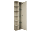 Mobile da Bagno a Colonna 1 Anta 6 Mesole in Melaminico 47,5x18x142,5cm TFT Bali Corda