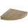 Mensola Parete Angolare Scaffale Ripiano ad Angolo in Legno MDF Rovere 24x4cm