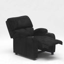 Poltrona Relax Reclinabile Manuale 100x76x94 cmin Microfibra Nero