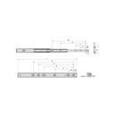 Set 4 Guide a Sfera per Cassetti H 51 mm in Acciaio Zincato Emuca Bianco