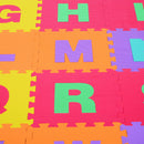 Tappeto da Gioco 36 Pezzi Puzzle in EVA con Numeri e Lettere 31x31 cm 