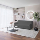 Copridivano Elasticizzato in Poliestere Dahlia Grigio Scuro Varie Misure