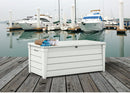 Baule Cassapanca da Esterno 155x64,4x72,4 cm in Resina Keter Pool Box 150G Bianco