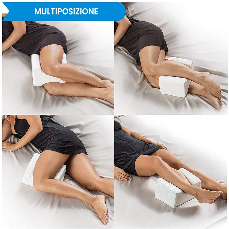 Cuscino Per Gambe In Memory Foam Aidapt, Ergonomico Per Dormire, Supporto Per Ginocchia E Caviglie, Fodera Lavabile