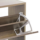 Scarpiera 2 ante 63x80x24 cm in Legno Melaminico Rovere 