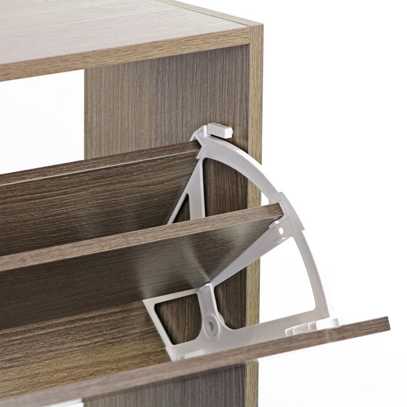 Scarpiera 2 ante 63x80x24 cm in Legno Melaminico Rovere 