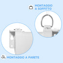 Telo per Proiettore 120" Rapporto 16:9 Installazione a Muro o Soffitto Bianco      