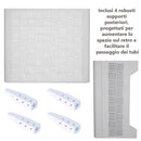 Copri Condizionatore da Esterno Large 105x65x95 cm in Acciaio Zincato Bianco