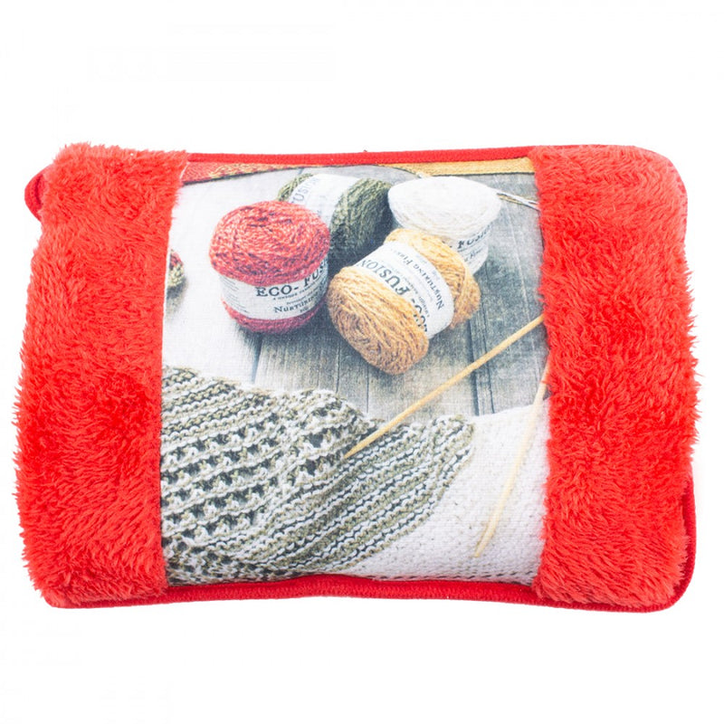 Borsa Acqua Calda Elettrica Scaldamani Ricaricabile Rosso