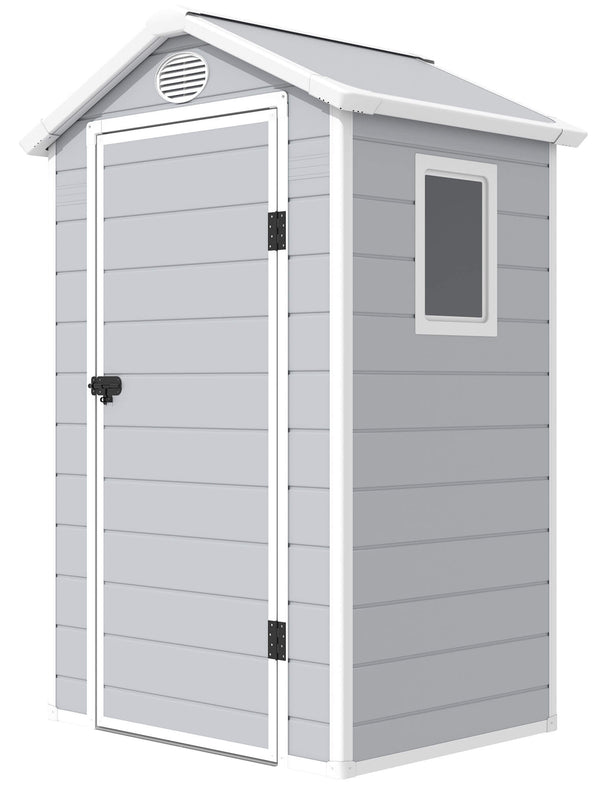 Casetta Box da Giardino in Plastica 134x104x204 cm Grigio prezzo