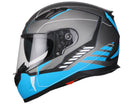 Casco Integrale per Scooter Visiera Lunga CGM Silverstone 317G Azzurro Opaco Varie Misure