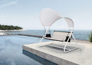 Dondolo da Giardino 2 Posti 166x145x190 cm in Acciaio Portofino