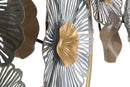 Pannello Flower Circl 155x8,5x85 cm in Ferro Multicolor