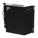 Camino Elettrico da Pavimento Effetto Fiamma 110x25x95 cm 900W/1800W in Legno Bianco