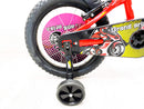 Bicicletta per Bambino 14" 2 Freni con Borraccia e Scudetto Frontale Rossa