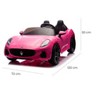 Macchina Elettrica per Bambini Licenza Maserati Folgore 12V Rosa