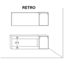 Mobile da Bagno sospeso Samoa 01C Laccato Grigio TFT