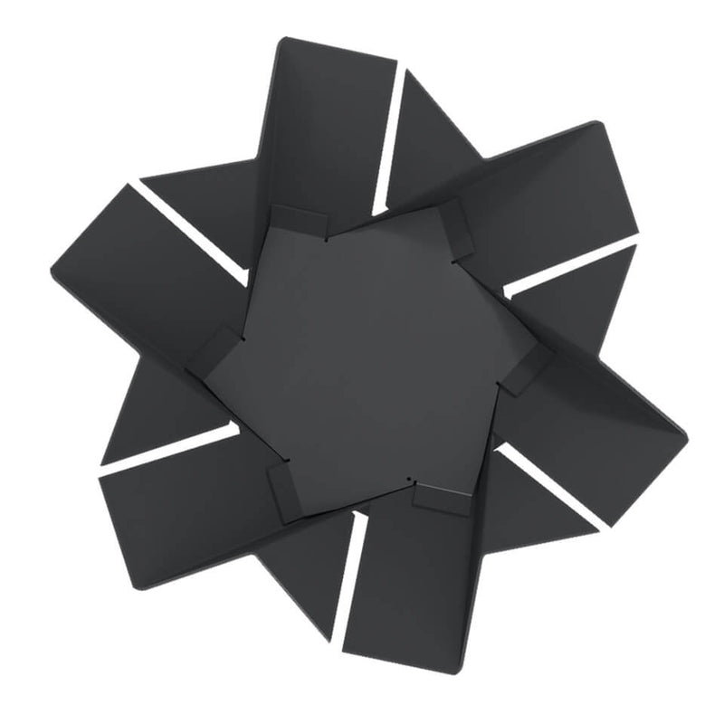 Braciere da Esterno a Legna in Acciaio 55x55x50 cm Flig Austin Basket Nero