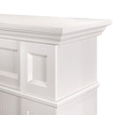 Camino Elettrico da Pavimento 100x132x30 cm Effetto Fiamma 1950W Sicilia & Mirabella Panna