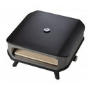  Forno per Pizza a Gas 17' Fino a 450° 42,5x42,5 cm con Pietra Refrattaria e Copertura