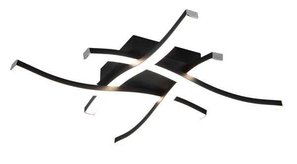 Plafoniera da Interno a LED SMD in Metallo Nero Opaco online