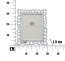 Cornice Classic 29,8x1,8x34,8 cm in Poliresina e Vetro Argento