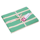 Tovaglia Rettangolare 140x240 cm in Cotone 180 GSM Pop Righe Verde Acqua