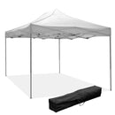 Gazebo Richiudibile Pieghevole 3x4,5m in Acciaio e PVC Impermeabile Bianco