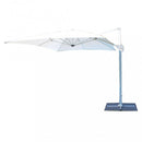 Ombrellone da Giardino Saturno Decentrato 3x3 m in Alluminio blu Telo Bianco