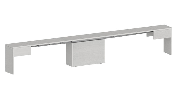 Set 2 Panche Allungabili 66/290x25x45 cm Pratika Singola A e B Larice Bianco acquista