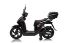 Scooter Elettrico per Bambini Licenza Ufficiale Honda SH125 12V con Ruote EVA e Sedile Pelle Nero