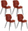 Set 4 Sedie 55x45xH83 cm in Soft-Touch Diana Cuoio