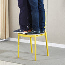 Set 4 Sedie da Giardino in Polipropilene Vandi Nere