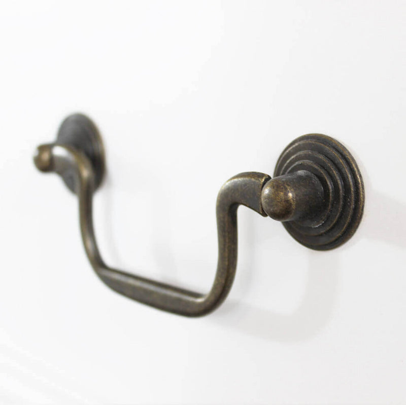 Cassettiera Cuore 3 Cassetti 80x38x80 h cm in Legno di paulownia Bianco