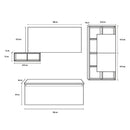 Mobile da Bagno sospeso Ibiza 21 Tabacco Chiaro TFT