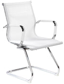 Sedia Poltrona Attesa da Ufficio in Rete Tosini Dallas Bianca