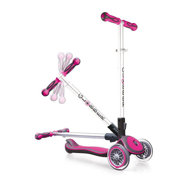 Monopattino 3 ruote Telescopico e Ripiegabile con Luci e Deck Trasparente Max 50Kg Globber Elite Blu prezzo