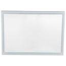 Specchio con Lampada Led e Antiappannamento in Alluminio Cromato Argento 80x60 cm 