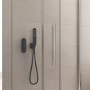 Box Doccia Angolare 70x160 cm 2 Ante Scorrevoli in Cristallo Trasparente Bonussi Eliane Varie Misure