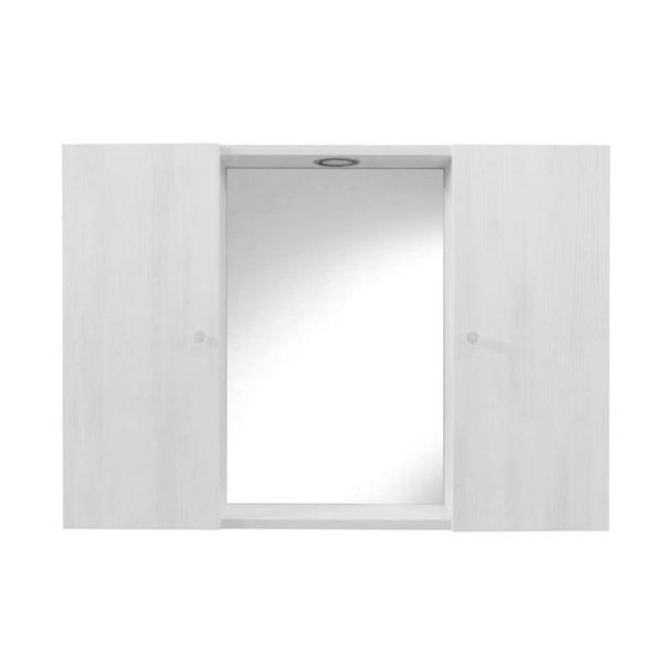 acquista Mobile bagno Ponza 2 bianco larice con specchio