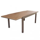 Tavolo Cayman Allungabile 160/240x95x75 h cm in Alluminio Taupe